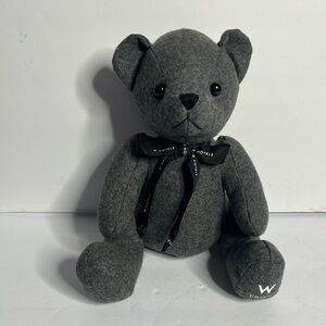 W Hotels  Gray Teddy Bear with Bow